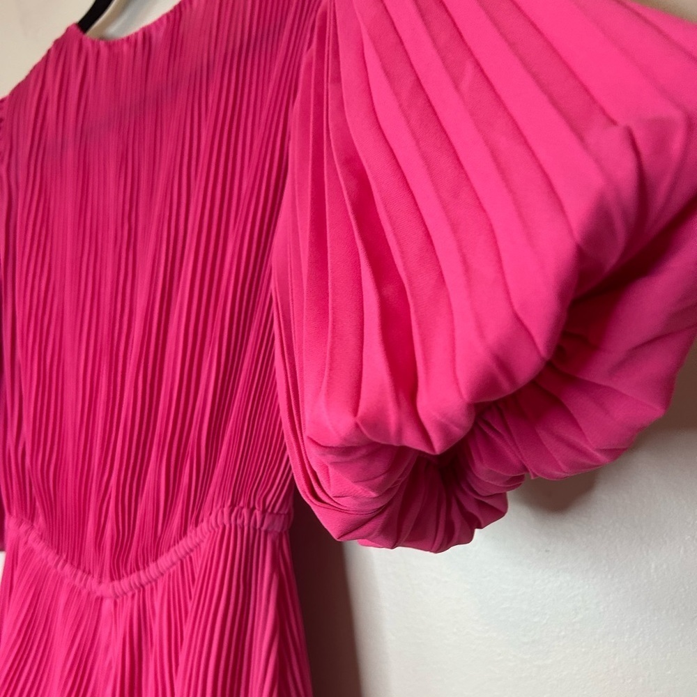 Milly Pink Pleated Dress Size 4 - Picture 8 of 9